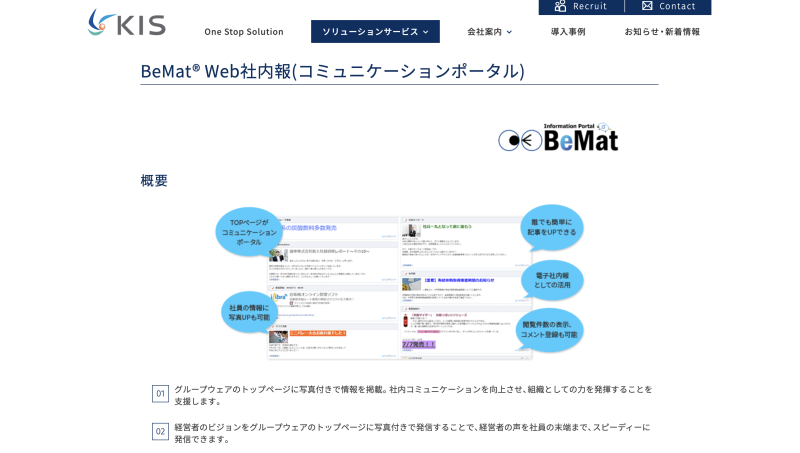 BeMat® Web社内報(コミュニケーションポータル)