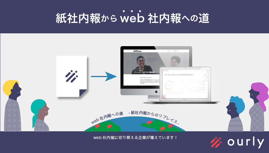 紙社内報からweb社内報