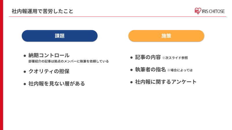 web社内報運用で苦労したこと