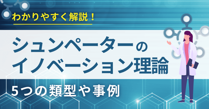 シュンペーターが提唱したイノベーションの5つの類型や事例を分かりやすく解説！