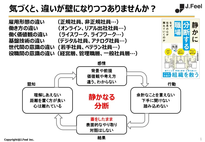 気づくと、違いが壁になりつつありませんか?